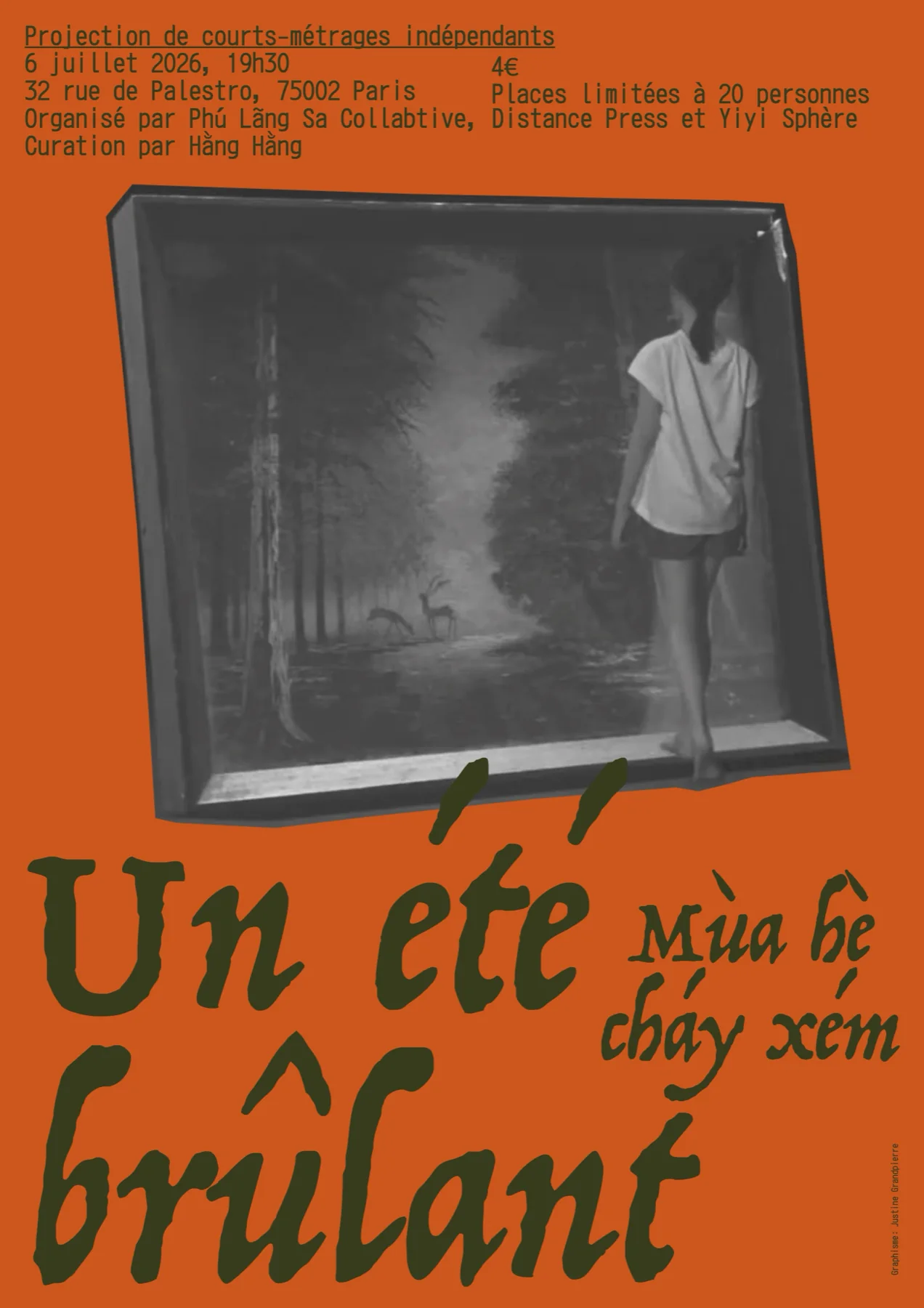 Un été brûlant — event — 6 July 2026 — Yiyi Sphère, Paris — with Hang Hang, Phú Lãng Sa Collective, Justine Grandpierre — Distance Press
